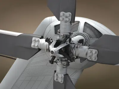 CH-53 Super Stallion Military Helicopter 3D model