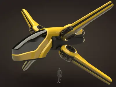 Spaceship Rigil Kentaurus 3D model