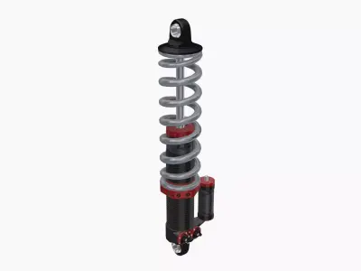 QA1 MOD Series coilovers Low-poly 3D model