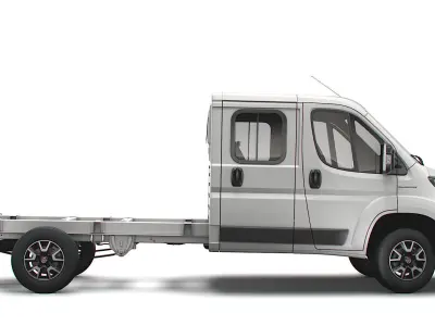 Fiat Ducato Chassis Truck Crew Cab 4035 WB 2022 3D model