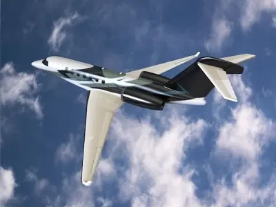 Cessna Citation Longitude business jet 3D model
