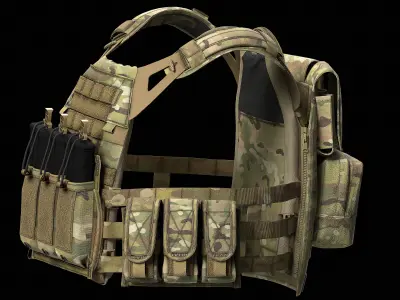 Plate Carriers CRYE JPC 2 V4 Low-poly 3D model