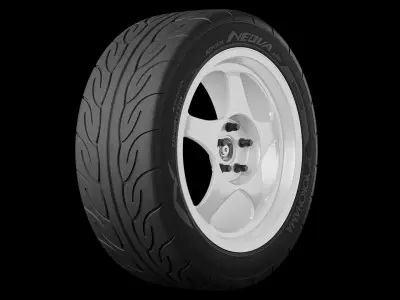 Yokohama Advan Neova AD08 Semi-Slick Tyre Free 3D model