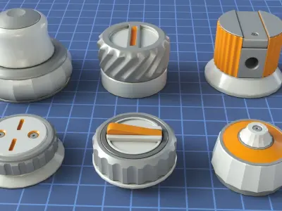 Industrial Kitbash - 9 - 156 pieces 3D model