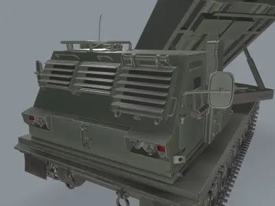 Multiple Launch Rocket System M270 Low-poly 3D model