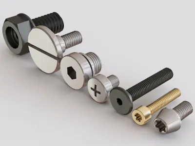 Nuts Bolts and Screws vol 03 3D model