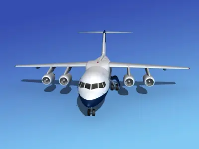 BAe 146-200 British Airways 3D model