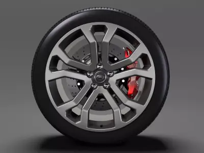 Range Rover SVAutobiography Dynamic wheel 2017 3D model