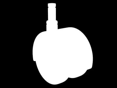 Caster Wheel Low-poly 3D model