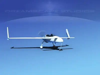Rutan Long-EZ V08 3D model
