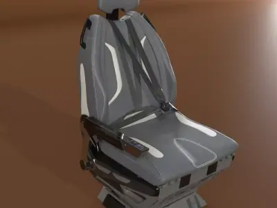 sci-fi seat Free low-poly 3D model