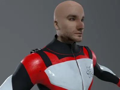 MOTOR RIDER Low-poly 3D model