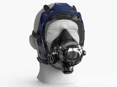 Scuba Diving Mask Low-poly 3D model