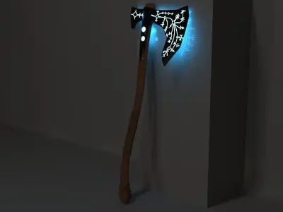 Leviofan  kratos ax  God of war 3D model