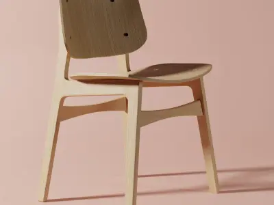 Chair wooden Free 3D model order