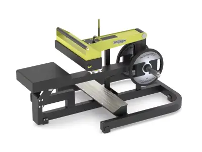 Technogym Plate Loaded Pure Seated Calf 3D model