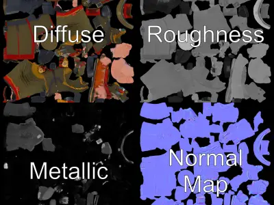 Soviet Military Officer Rigged and Animated for D Games and C... Low-poly 3D model