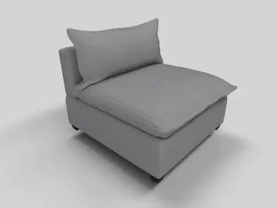 Cushion Sofa  Low-poly 3D model