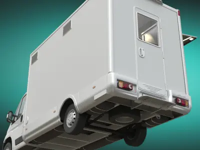 Food Truck Opel Movano 3D model