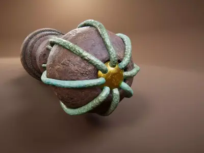 Ancient Artifacts 4 Package Low-poly 3D model