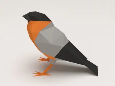 Bird - Bullfinch Free 3D print model
