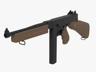 Thompson Low-poly Free low-poly 3D model