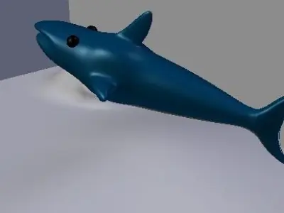 shark blender animation Free 3D model