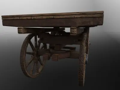 Hand Cart 3D model
