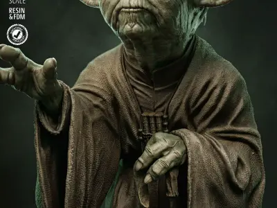 STAR WARS Yoda Bust 3D print model