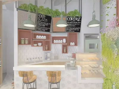 Restaurant Service Area 3D model