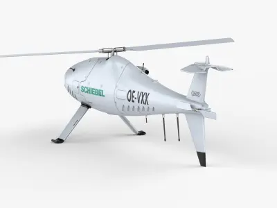 Camcopter S-100 LODs Game Ready Low-poly 3D model