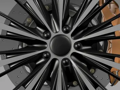 Toyota FT 86 open concept wheel 2014 3D model