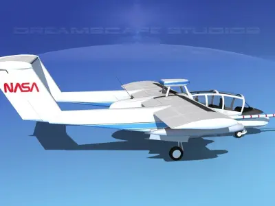 Rockwell OV-10 Bronco NASA 3D model