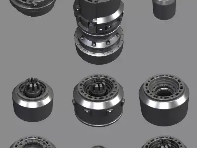 Mechanical Cylinders 3D model