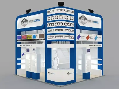Exhibition Stand - ST0032 3D model