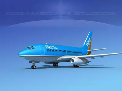 Boeing 737-100 WeinAir 3D model