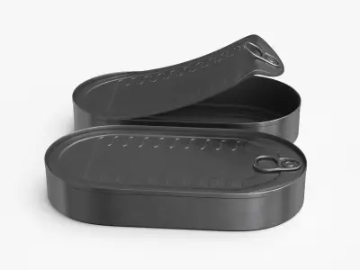 Tin Can v5 Low-poly 3D model