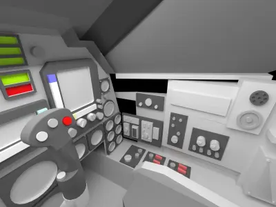 Fighter Cockpit  3D model