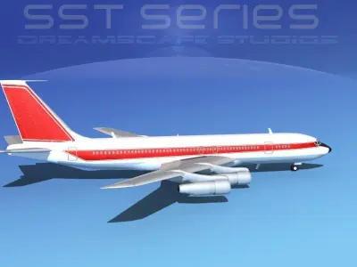 Boeing 707-320 SS Corporate 4 3D model