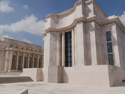 Paris Trocadero Main Building 3D model