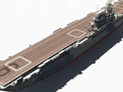 USS Enterprise Low-poly 3D model