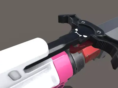 KTactical BAT Ambi AR-15 Charging Handle Low-poly 3D model
