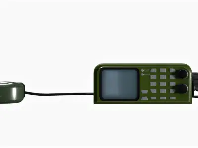 game-ready Radio Telegraph Free low-poly 3D model