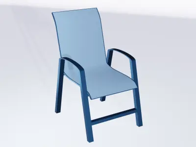 Luxurious office chair LOW POLY Free low-poly 3D model
