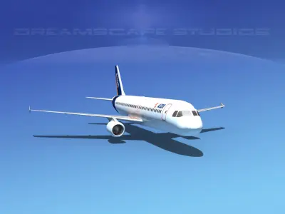 A320 LP Airbus 1 Low-poly 3D model
