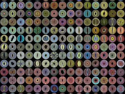 Eye Iris Color Reference - Creature 01 Texture