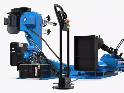 Automotech AS-26TC Truck Tyre Changing Machine 3D model