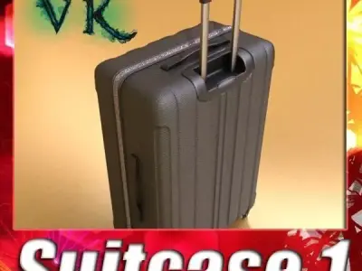 Rolling Suitcase 01 High Detail 3D model