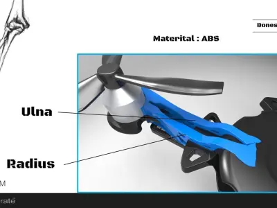 drown drone with propellers 3D print model