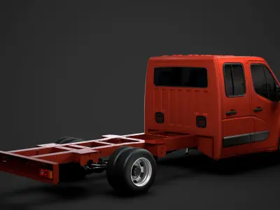 Vauxhall Movano CrewCab DW E30 Chassis 2014 3D model